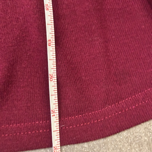 ❤️ BOGO FREE ❤️ Suzanne Betro S Maroon Peplum Top Bell Sleeves & Lace Detail - Picture 3 of 5